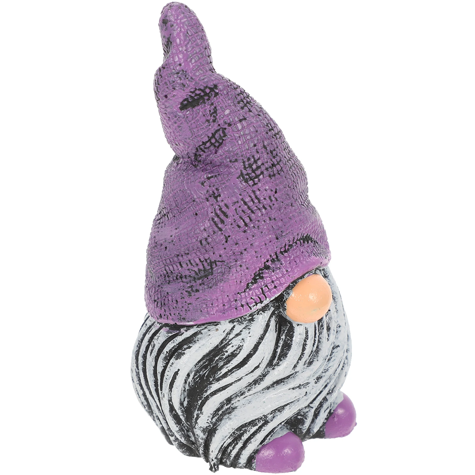 

Resin Gnome Figurine Miniature Garden Decor Statue Purple Lovers Christmas Crafts Home Decoration Table Desk Shelves Easter