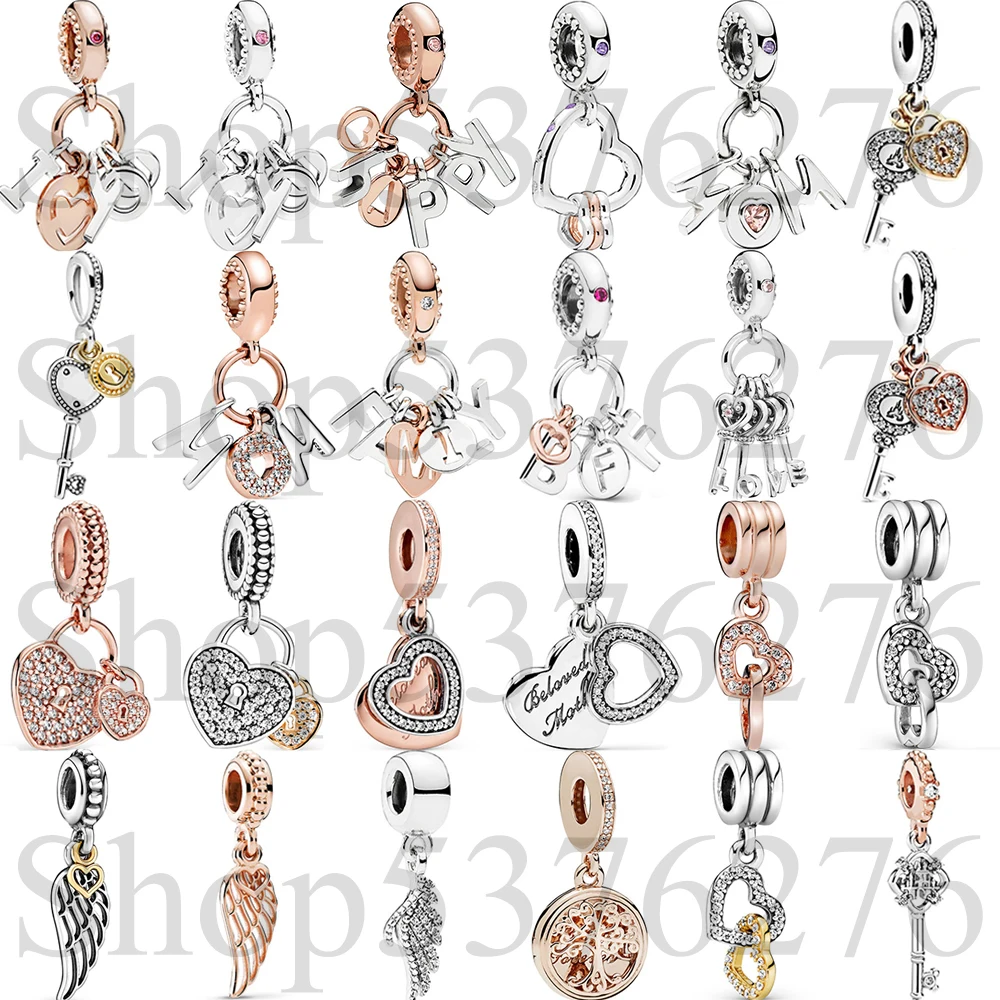 

Бусина из стерлингового серебра 925 пробы Be Happy Perfect Mom Family Mum Letters Dangle Charm для модных женщин, браслет, подарок, ювелирные изделия своими руками