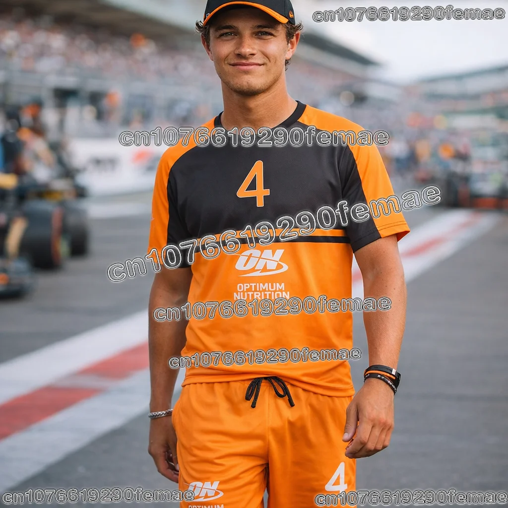 

Racing Superstar No. 4 Driver Norris Special Edition Commemorative T-Shirt, Outdoor Breathable, Quick-Dry, Sweat-Absorbent Top