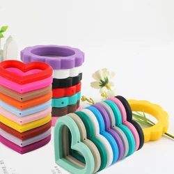 3Pcs/lot Circle Flower Shape Silicone Ring Heart Ring Food Grade For Popular Jewelry Pendant Making