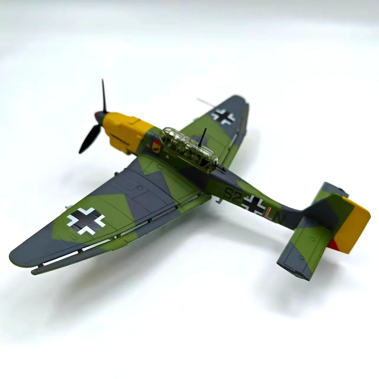 Modèle d'avion en alliage moulé sous pression, échelle 1:72, bombardier de plongée allemand JU87 Stuka, jouet de collection, cadeau, affichage Souvenir, ornement