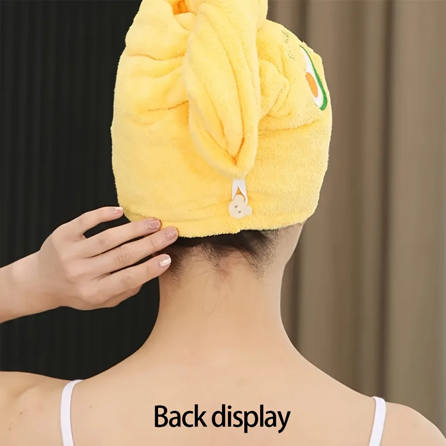 3 Quick-Drying Hair Caps, Super Absorbent, Soft, Bathroom Headscarf for Women, Simple Plain Hair Towel for Girls, Hair Drying Cap