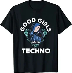 女の子のためのサウンド付きのTシャツ,音楽を聴くためのTシャツdj,夏,2024