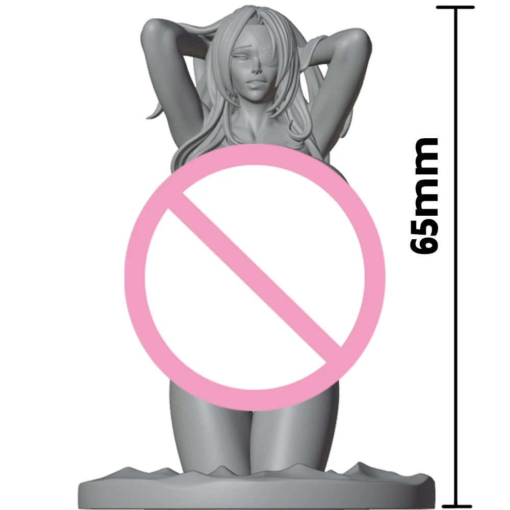 

65mm Sexy Veronika Bust Holder NSFW Resin Figurine Toy Unpainted GK Doll Unassembled 3D Print Miniature Reduction Statue Toys