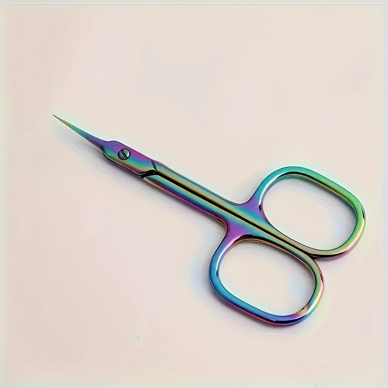 1/2 pcs Precision Stainless Steel Cuticle Scissors - Comfort Grip, Easy-to-Use Nail Care Tool for Home & Salon Use image 5