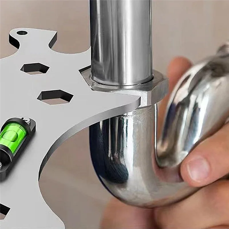 【Popular】2 Piece Bathroom Multi-Function Wrench Scale Tool Kit Special Wrench Tool With Horizontal Shower Faucet Installation