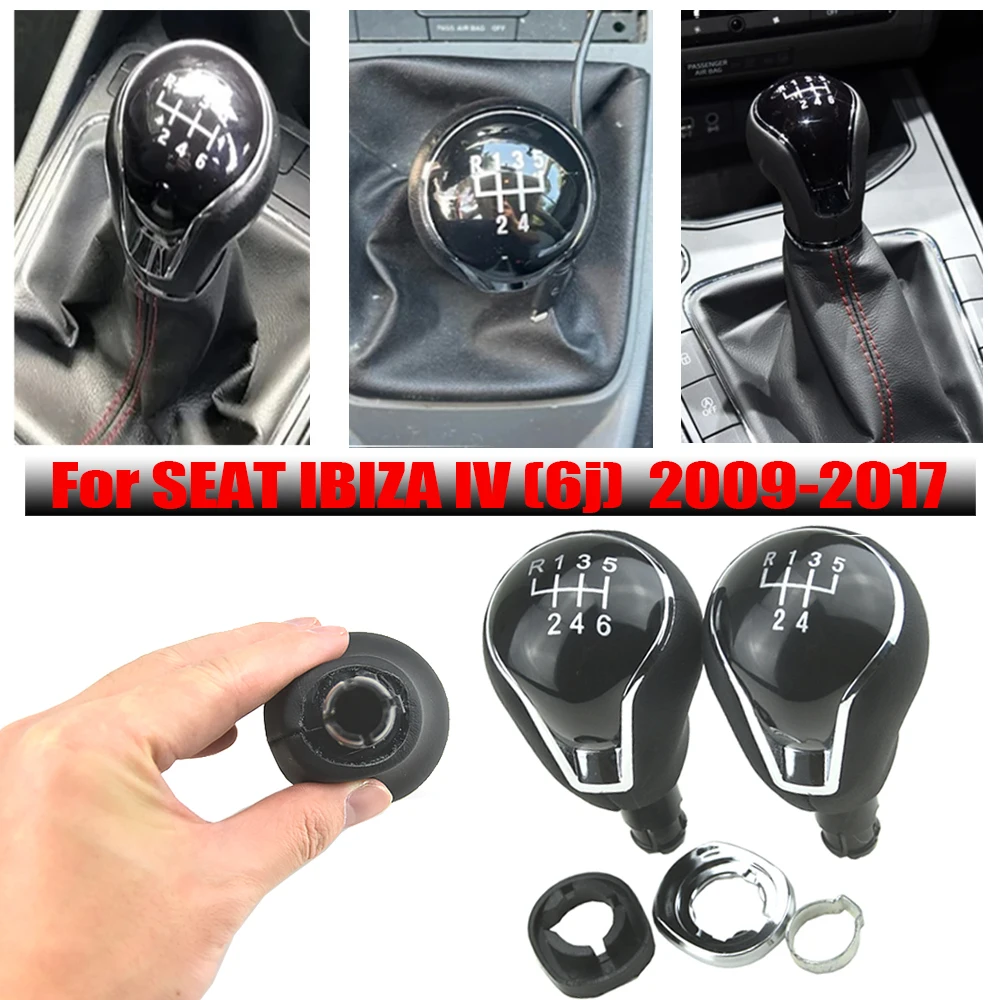 New Beautiful Vintage Design Gear Stick Knob For SEAT IBIZA IV (6j) 2009 2010 2011 2012-2017 12mm Car Accessories