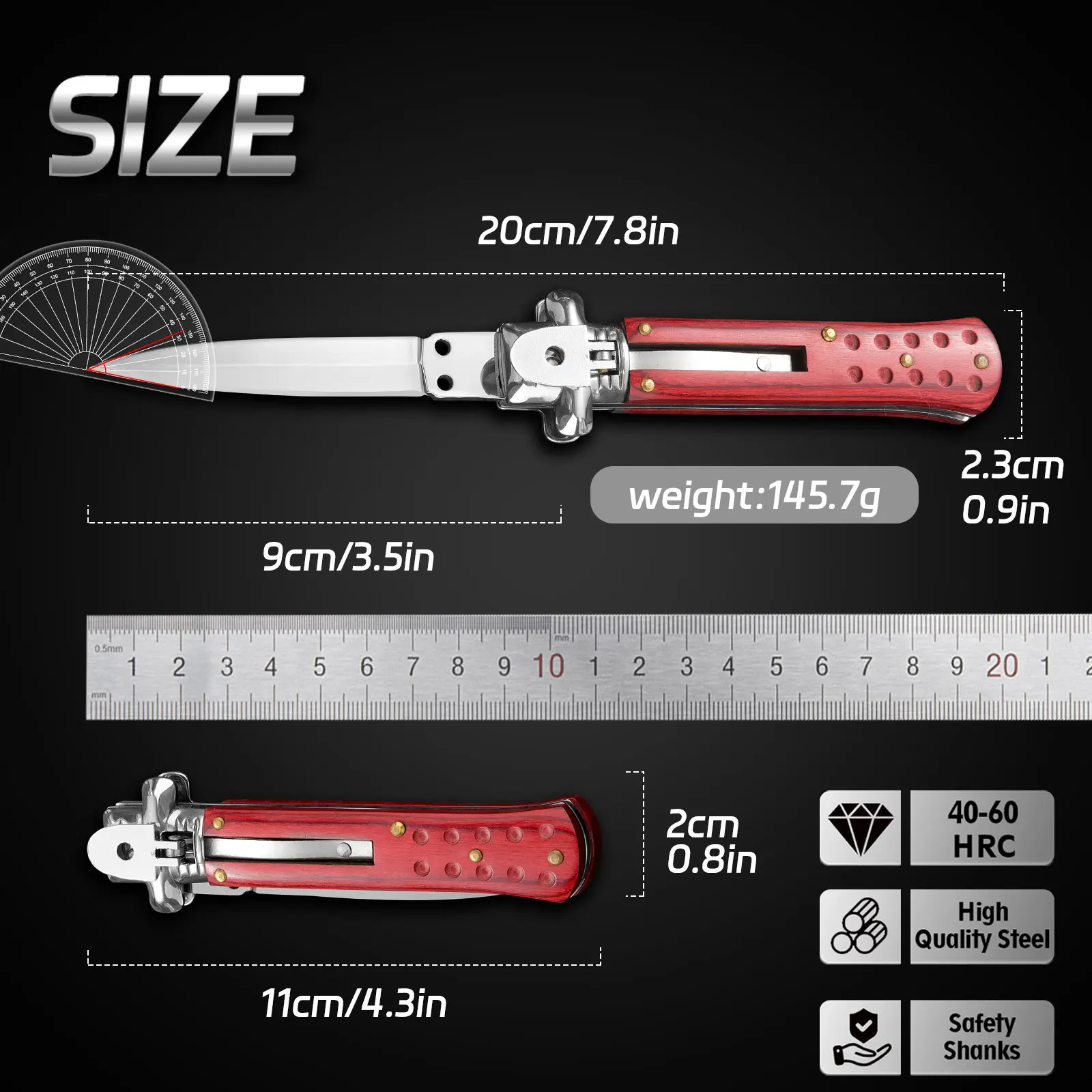 Outdoor camping folding knife, high hardness self-defense knife, box knife, EDC multi-function folding knife, sharp fruit knife