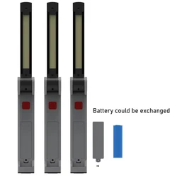 Lampada da lavoro a LED ricaricabile per griglia con base magnetica USB-C 18650 Lampada per ispezione meccanica per riparazione auto/strumento di emergenza