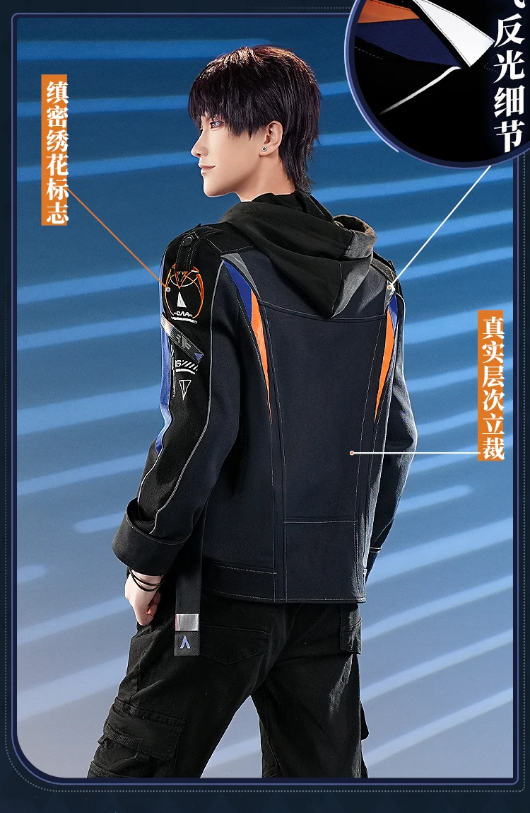 لعبة جديدة الحب والعميق كاليب تأثيري حلي معطف الطيار لجميع القديسين عيد الميلاد لعب الأدوار حفلة لعبة هزلية حجم S-XL