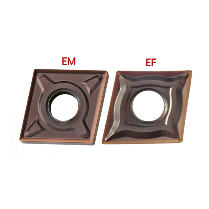 10pcs CNMG120404 CNMG120408 EM EF ZBG205 Carbide Inserts CNC Lathe Metal Cutter Turning Tool CNMG 120408 for Stainless Steel