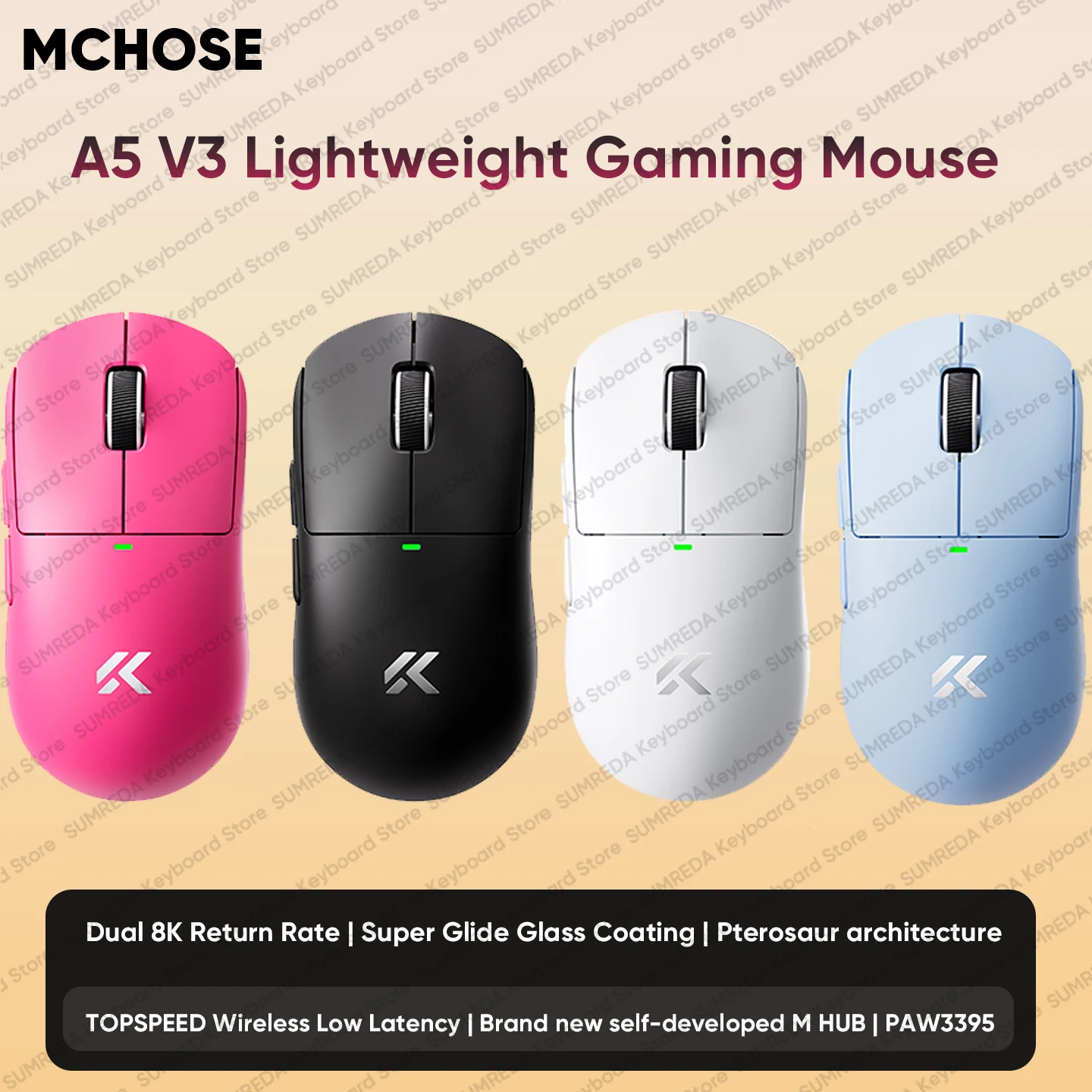 Mchose A5 V3 Wirele… - image