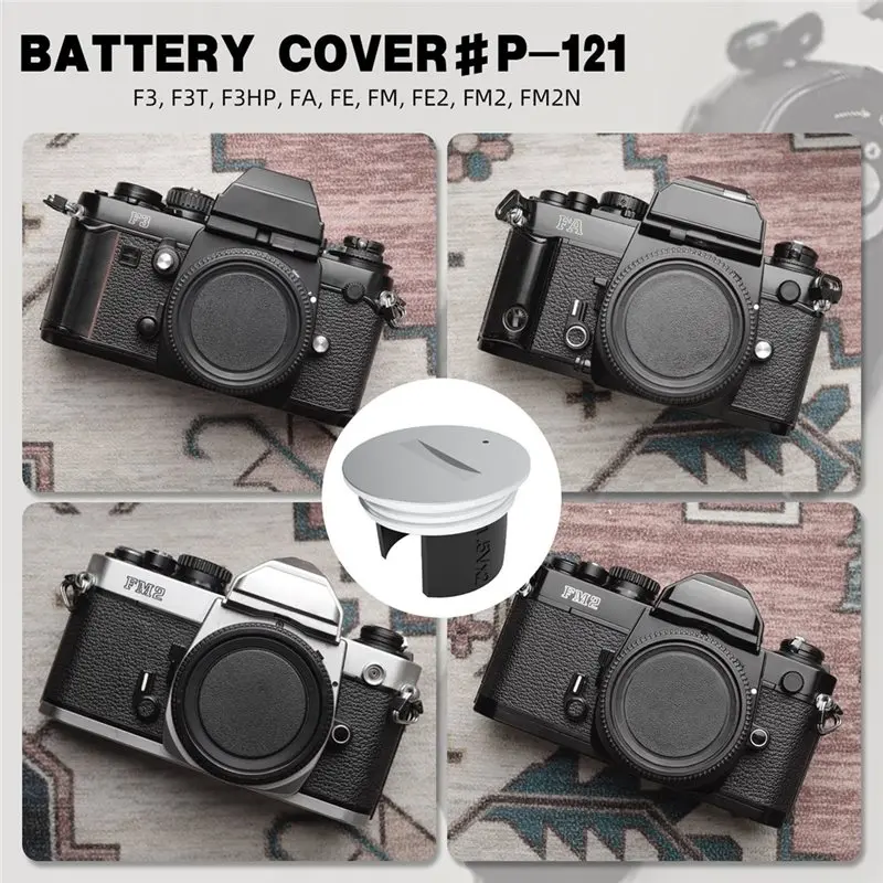 B24B Replacement Etone Film Camera Battery Cap Cover Compartment For Nikon F3/F3T/F3HP/FA/FE/FM/FE2/FM2/FM2N