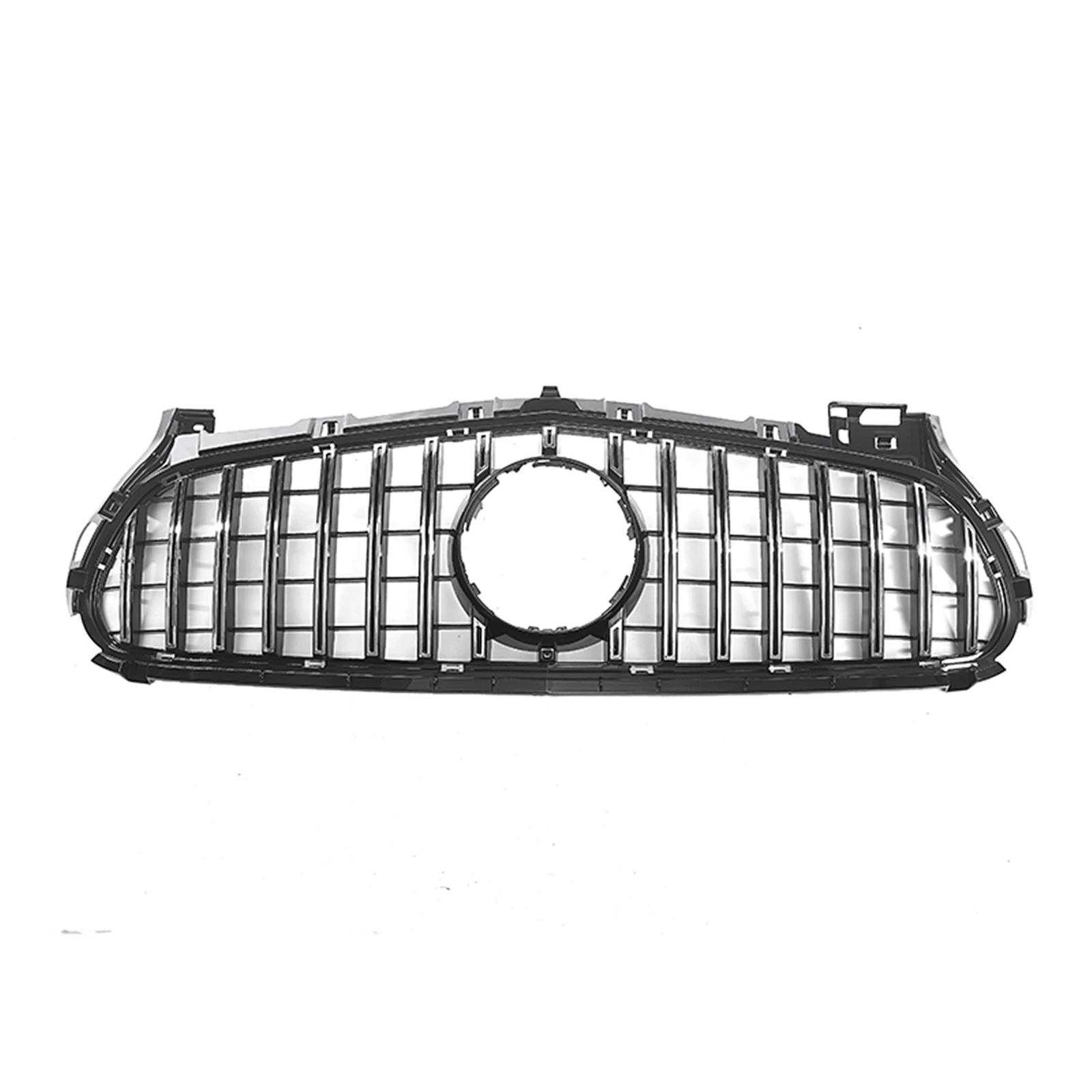 Car Front Grill Grille Upper Bumper Hood Mesh w/ Bracket Cover For Mercedes Benz AMG GT S C190 R190 2 Door Coupe 2015-2016 2017