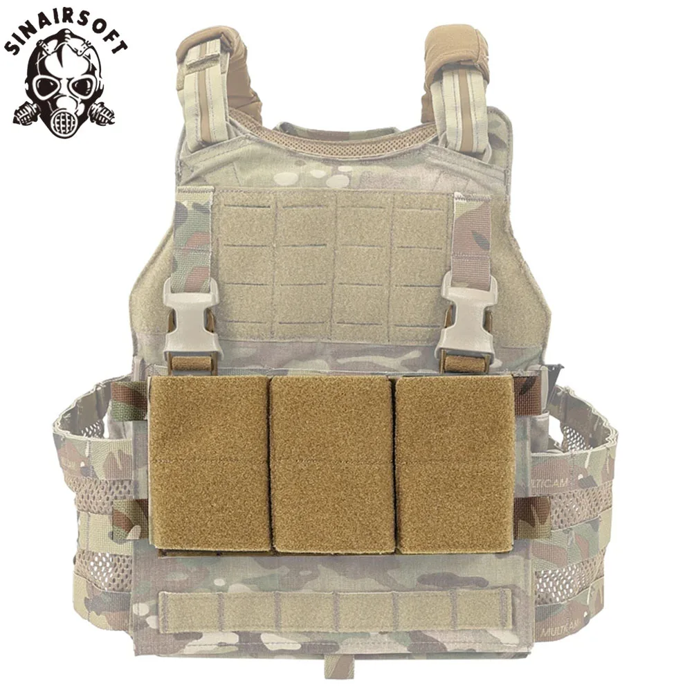 Dual Purpose 5.56 Triple Magazine Pouch Front Panel Mag Bag For Outdoor Tactical Vest Hunting Accessories Tool Storage Bag