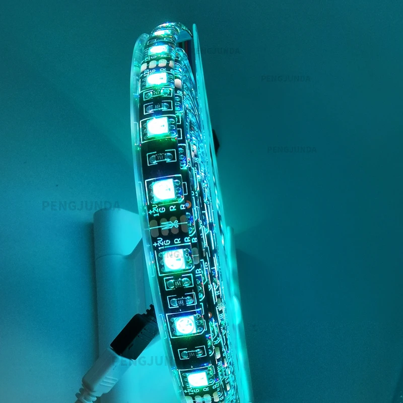 LED Strip 5050 Black/White PCB DC12V Flexible LED Light 60 LED/m 5m/lot RGB White Blue Red Pink Green 5050 LED Strip