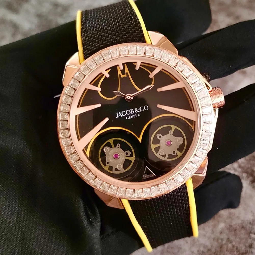 Luxury Hot Sale Jacob & Co Geneve Original Brand Watches For Mens Luxury Full Diamond Quartz Wristatch High Quality AAA Clocks