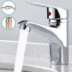 Bathroom Faucets Hot and Cold Mixer Faucets Vanity Bathroom Kitchen Deck Mounted Bathroom Single Lever Sink Faucets Dropshipping