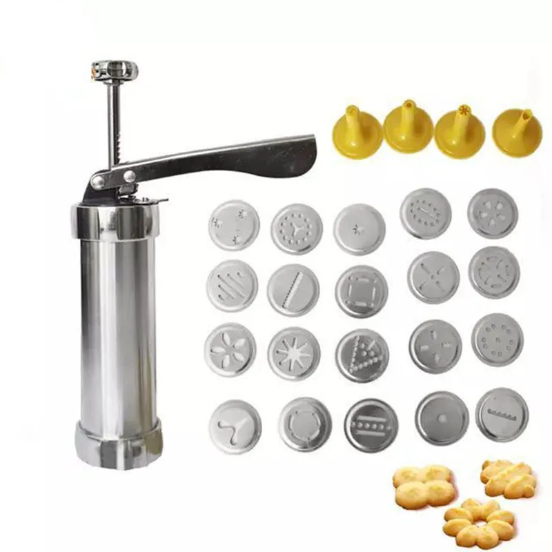 Cookie Press Gun, Cream Icing Tool, Biscuit Maker, Baking Accessory Set, Kitchen Utensil Gift Box