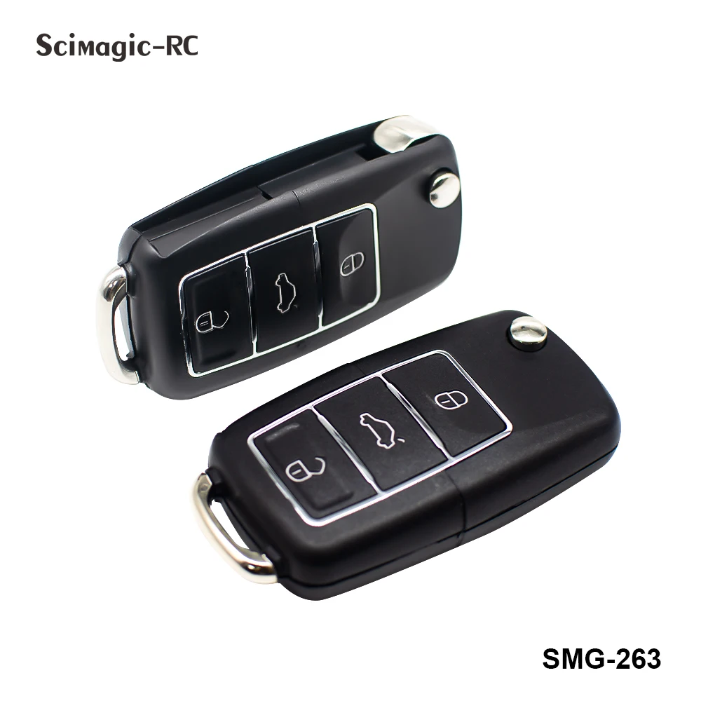 Pintu garasi pengendali jarak jauh 433MHz 3 Kunci Gerbang Keyfob duplikator 433.92MHz kode tetap