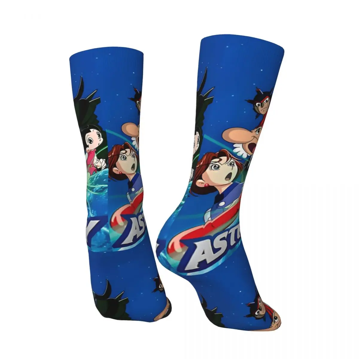 Retro Fantastic Men's compression Socks Unisex Astro Boy Harajuku Pattern Printed Novelty Crew Sock