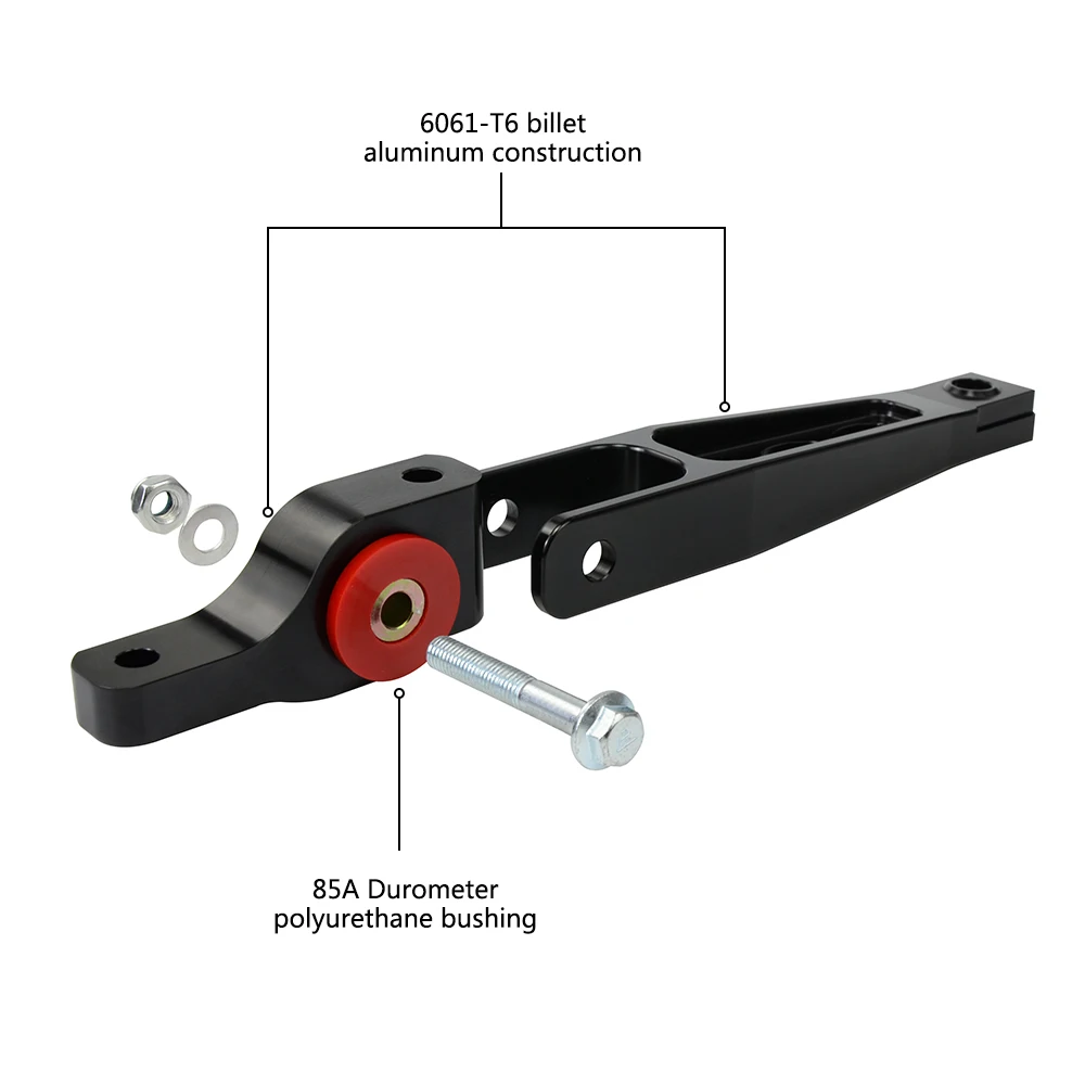 WLR -Spherical Pendulum Mount Motorsport Billet Dogbone Mount For 15+ AUDI 8V/8S Gen3 A3 TT VW Mk7 Golf/R GTi Alltrak WLR-TSB05