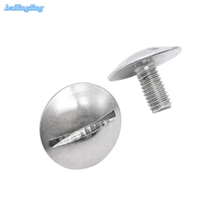 10 PCS m2.5 M2 M3 M4 M5 M6 304 Stainless Steel GB947 Slotted Flat Head Extra Large Flat Head Screw Flat Round Head Bolt