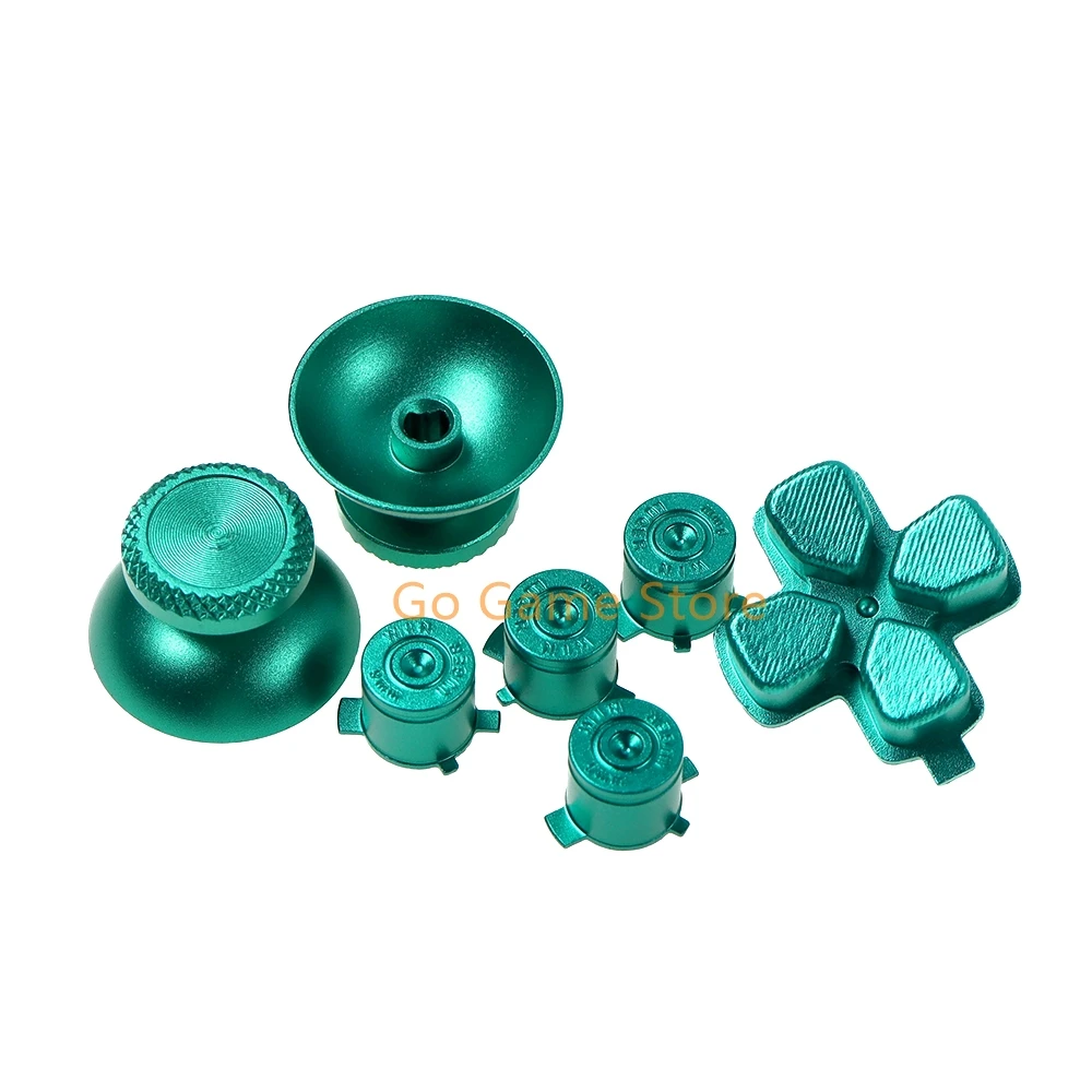 15 مجموعات معدنية 7 في 1 أزرار ل PS5 Thumbsticks التناظرية قبضة عصا التحكم غطاء رصاصة ABXY D-pad مفاتيح لوحدة تحكم بلاي ستيشن 5