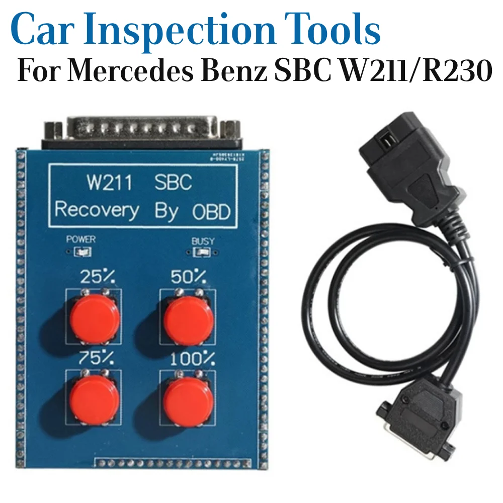 Car Repair Tool LED Light OBD Recovery SBC Reset Tool Code C249F Car Inspection Tools for Mercedes Benz SBC W211/R230 OBD2