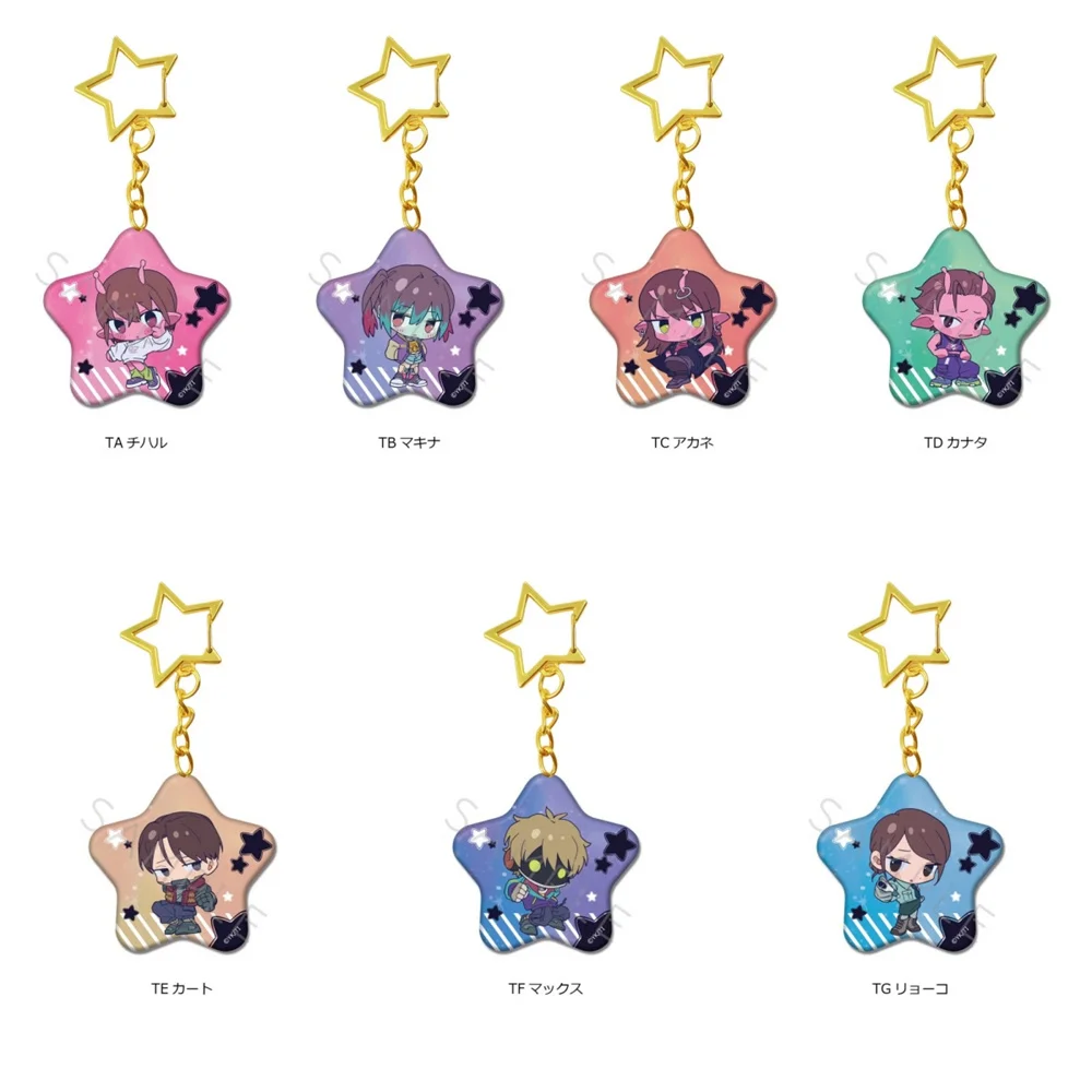 6cm cute Anime MILKY SUBWAY Secret Night Acrylic Keychain Ornaments  Decorations cosplay Accessories Goods Christmas Gifts