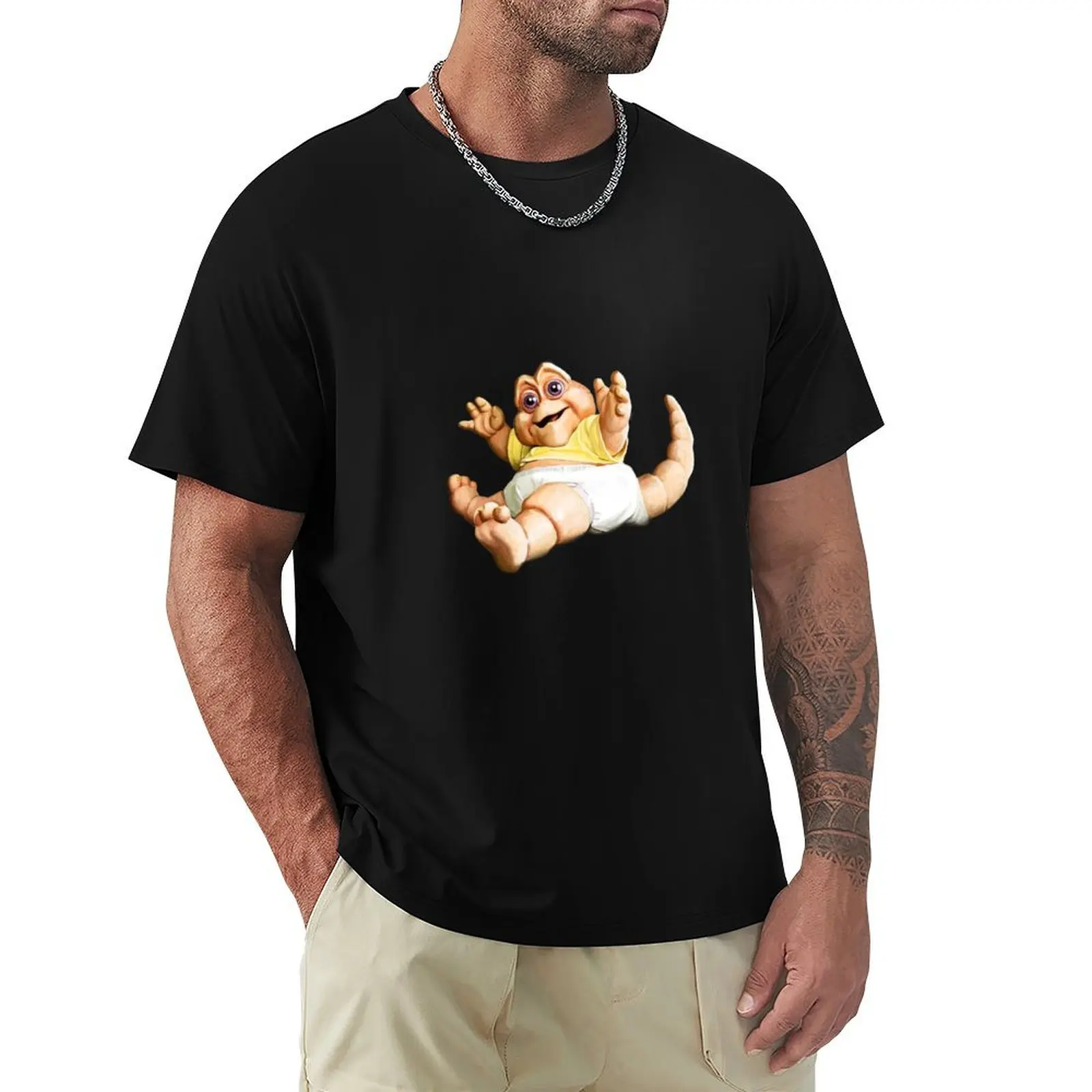 Camiseta con estampado de Baby Sinclair, camiseta informal holgada de talla grande