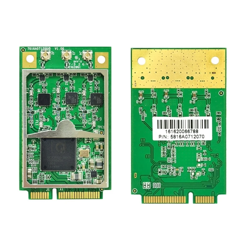 QCA9880 1300M 2.4G + 5G Thẻ WiFi Mini PCIE băng tần kép Thẻ không dây 3x3MIMO