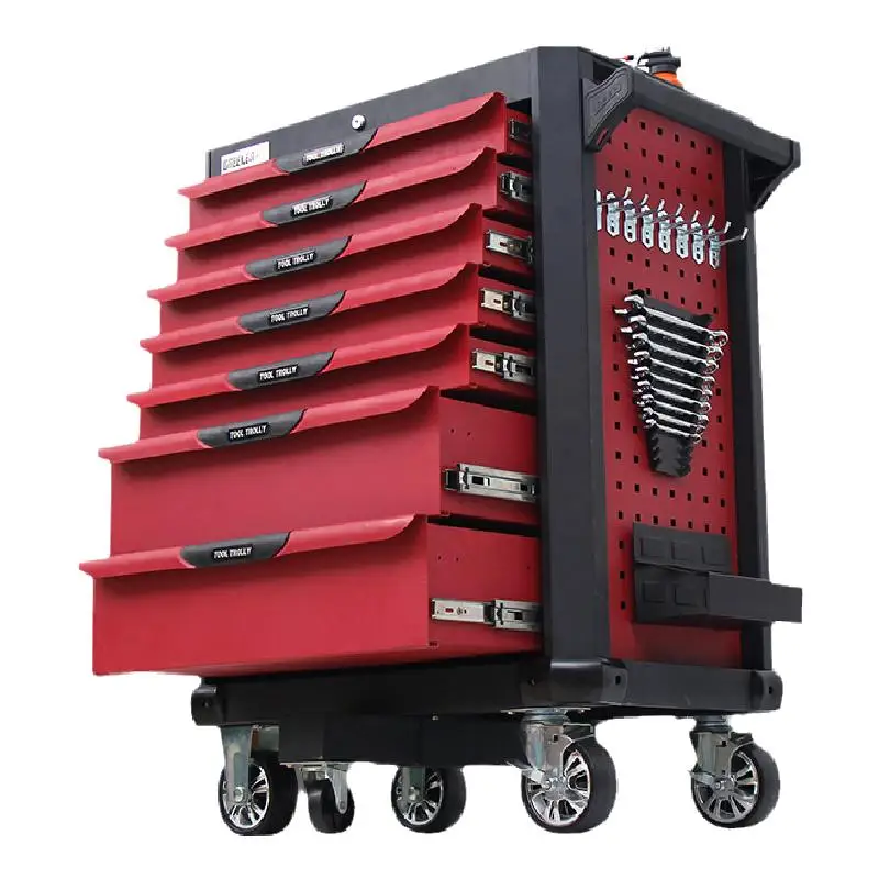 

YY Workshop Service Box Cart Multi-Functional 5-Layer 7-Drawer Hardware Iron Locker