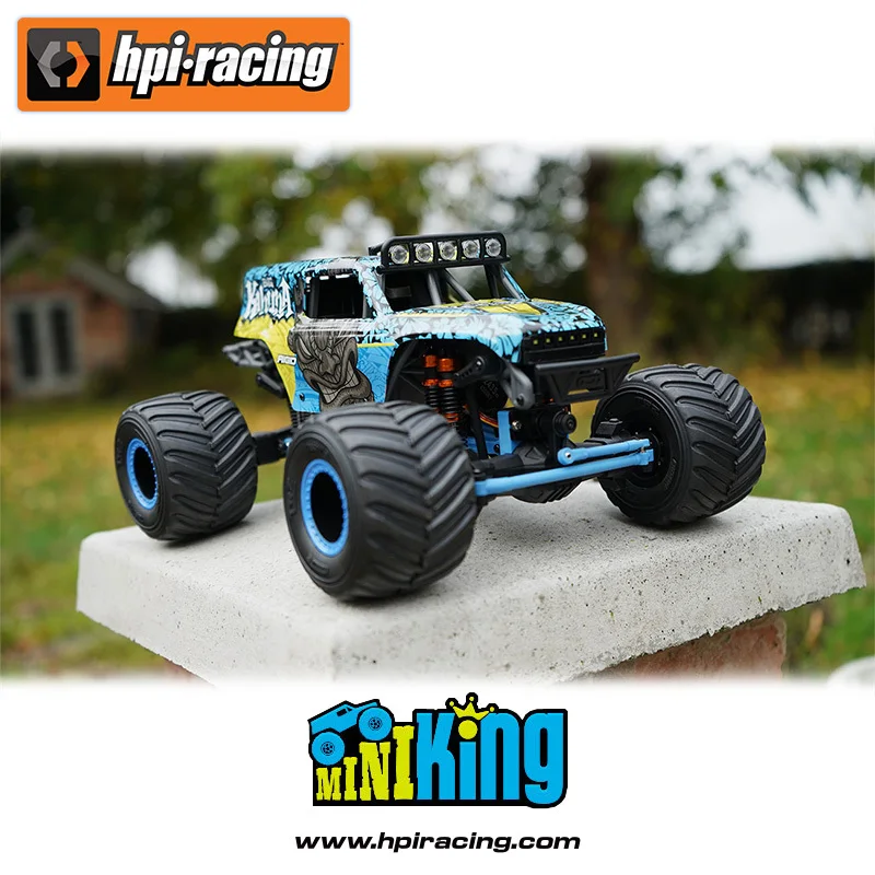 Hpi Mini King Flux Remote Control Electric Four-Wheel Drive Brushless 1/18 Clamber Car Off-Road Vehicle 160807 Toys Gifts Rc Car