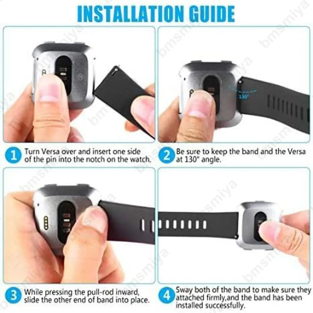 Bracelet en silicone souple pour Fitbit Versa, Versa 2, Versa Lite, ceinture de montre de sport, bracelet de remplacement, 1PC