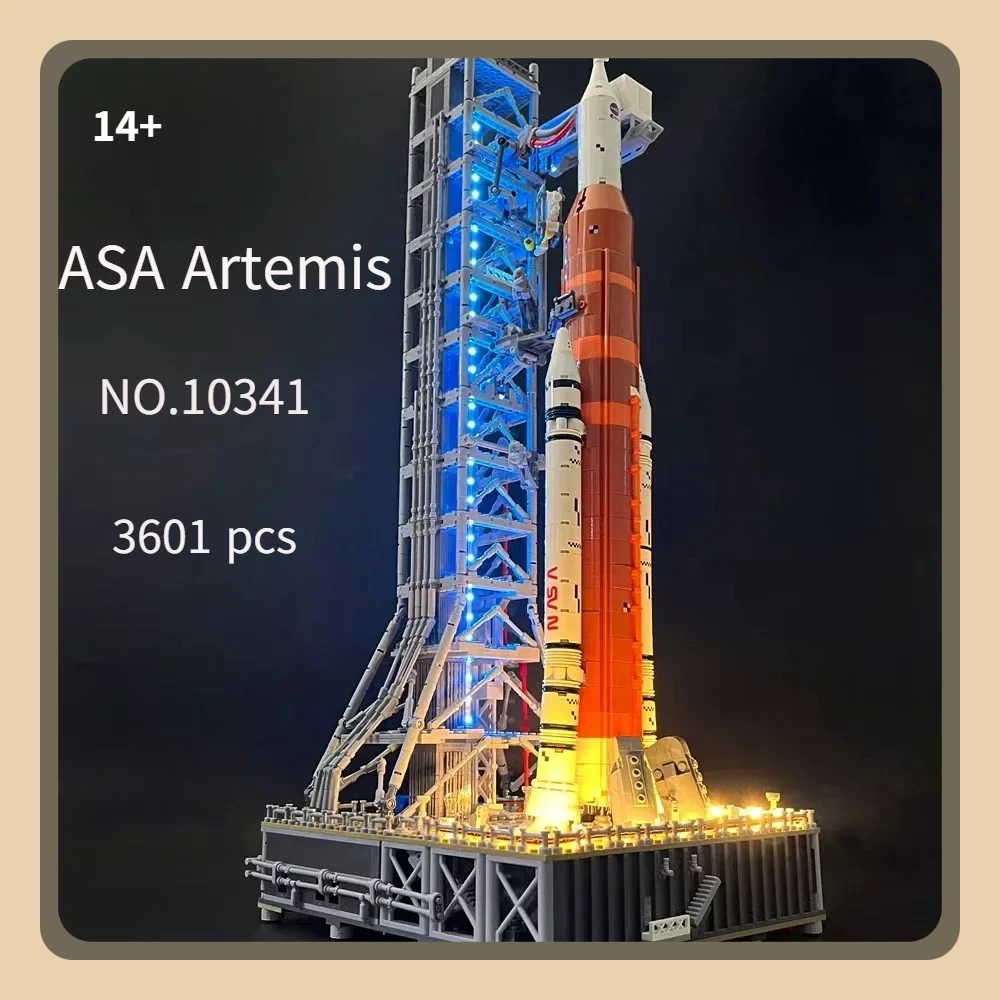 3601 Uds. Sistema de lanzamiento espacial Artemis creativo 10341 nave espacial cohete ensamblaje rompecabezas modelo vacaciones regalos de cumpleaños