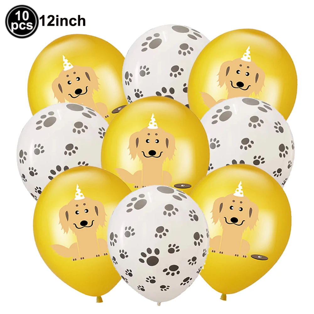 12 Zoll Hunde-Themen Bunte Bedruckte Latexballons Welpen-Ballons für Hundegeburtstag Babyparty Dekoration Hundeballon-Set – Detail 6