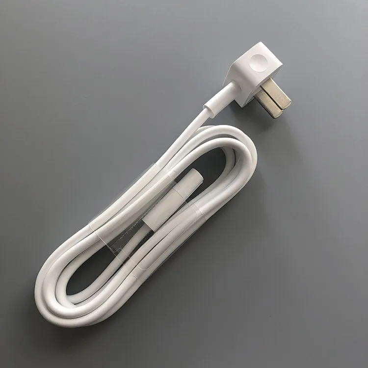 White TV power cord two-hole 8-character elbow 1.5 meters copper core universal monitors air purifier printer