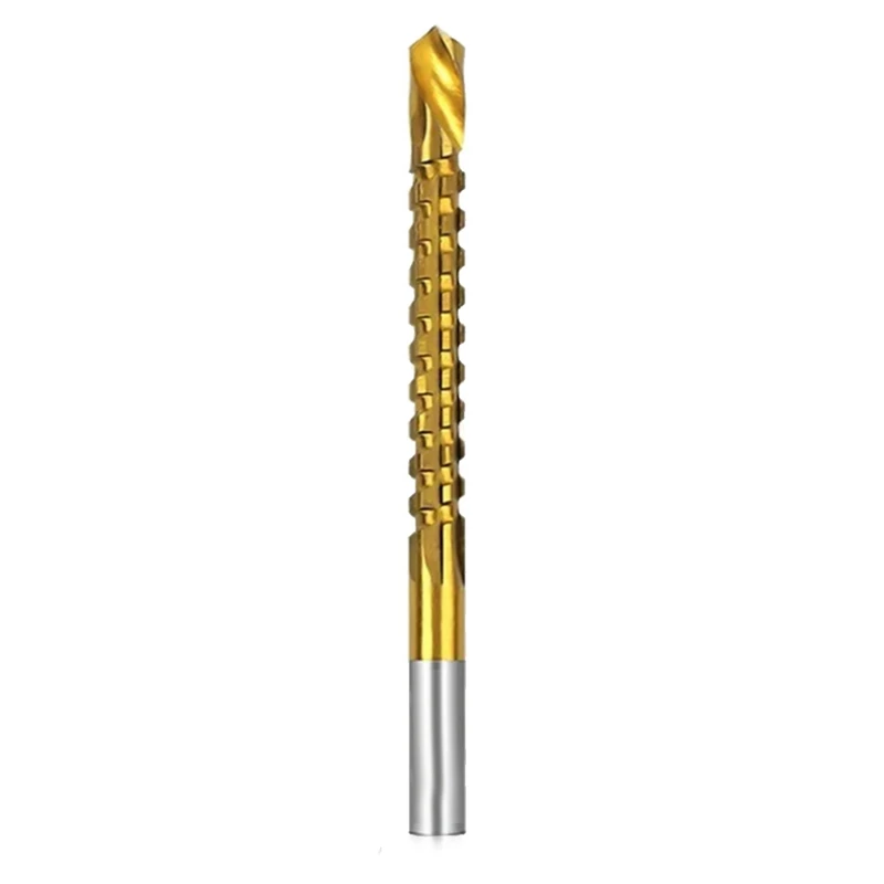 6Mm Titanium Coated Drill Bit Spiral Jagged Saw Drill Bit Composite Drill Bit Twist Drill Bit