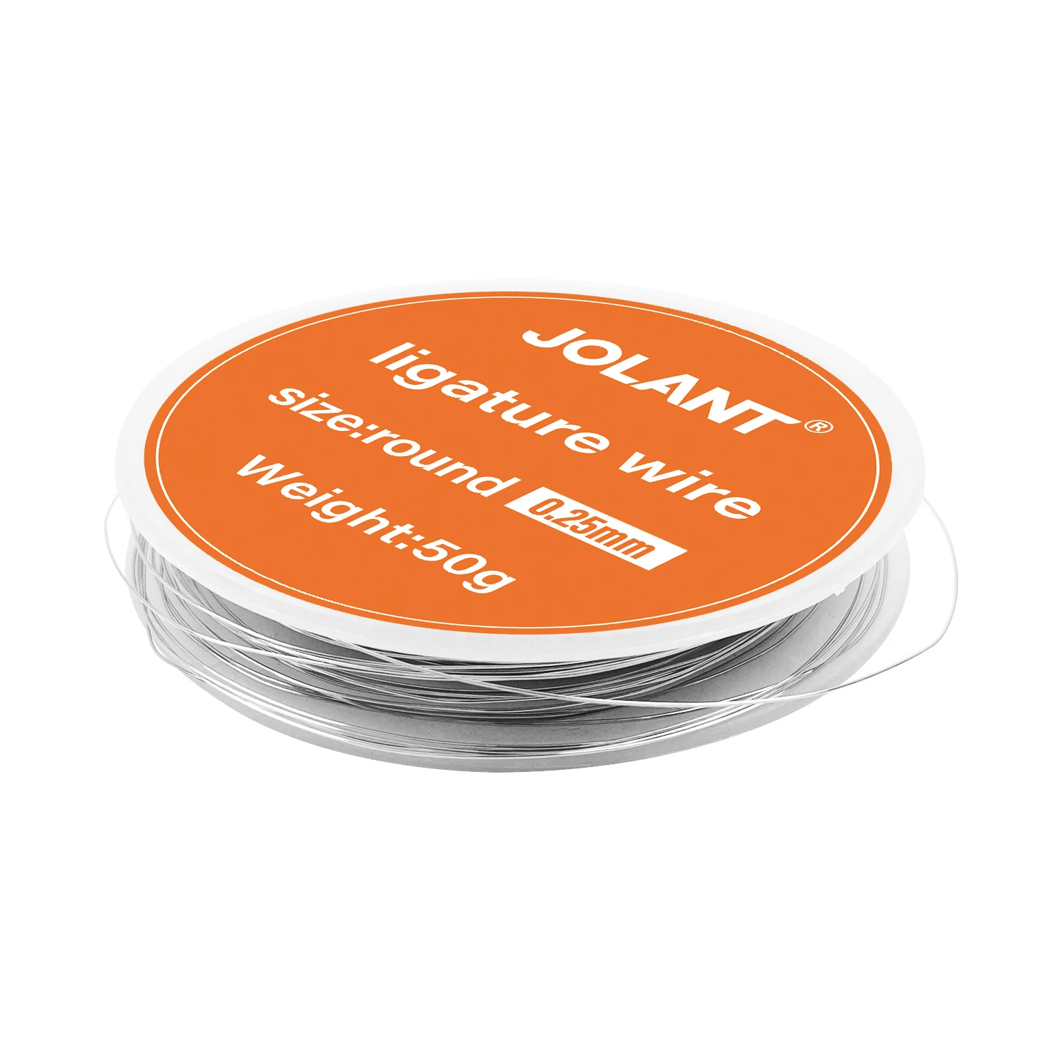 1 Roll JOLANT Dental Orthodontic Ligature Wires for Braces Arch Wire Stainless Steel Material Round 0.2/0.25/0.3/0.4/0.5mm