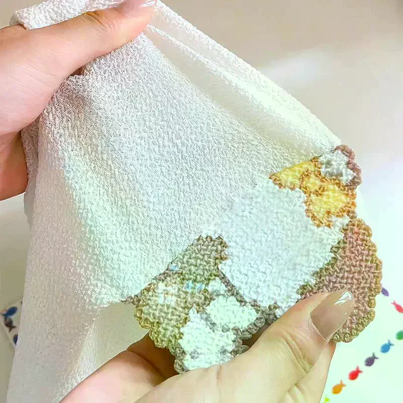 Ironing Cloth Towel Texture Fabric Reusable Adient Perler Beads Baking Cloth Heatproof Mat DIY Handmade Accessories Flash