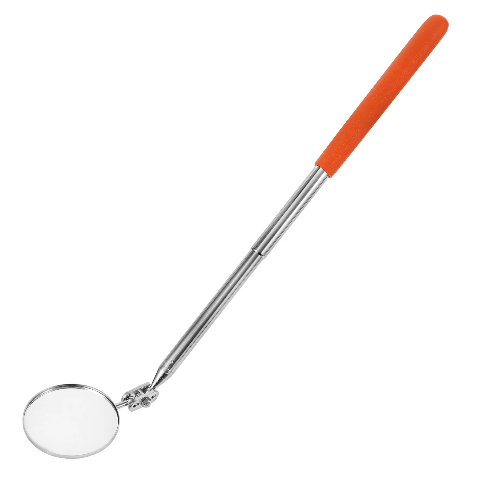 

1Pcs Vehicle Inspection Mirror Extendable Flexible Handle 360 Swivel Round Head for Auto Car Maintenance Tool Round Mirror