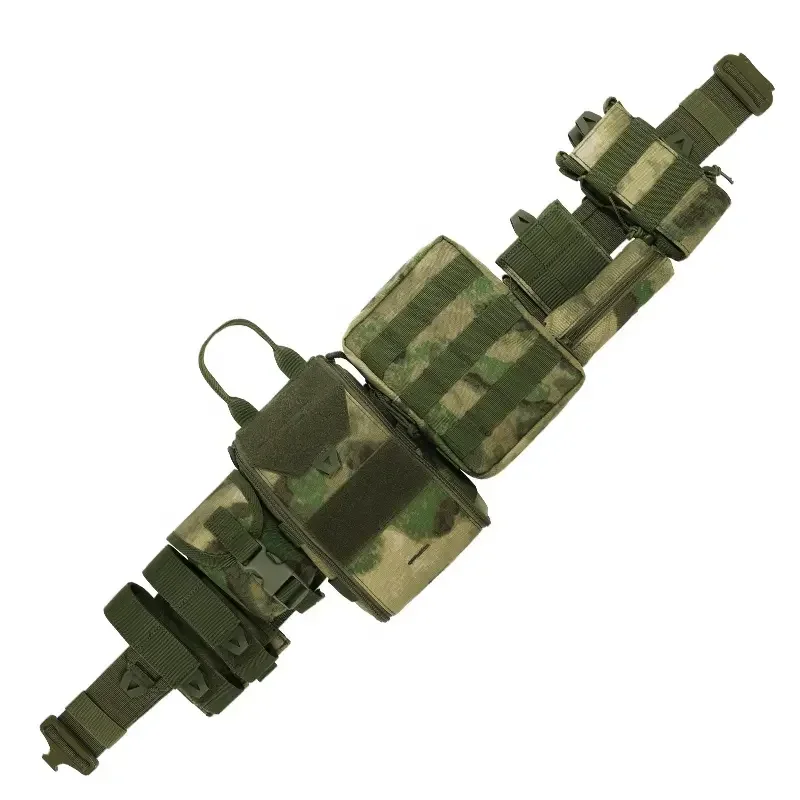 Marsupio tattico 8 in 1 ATFG MOX Cintura da combattimento Molle mimetica con tasche Gilet tattico Cintura tattica da combattimento