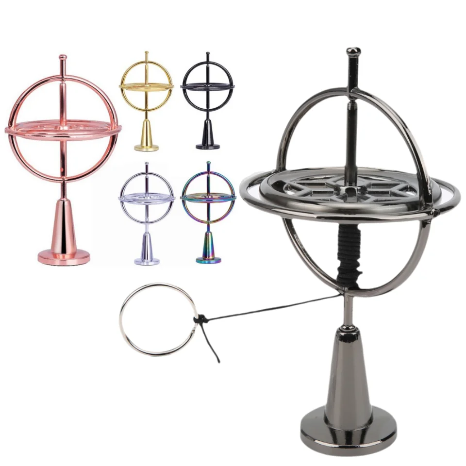 Metall Balance Gyroskop Anti Schwerkraft Farbe Metall Gyroskop Erwachsene Und Kinder Stress Reduziert Rotierenden Spielzeug Desktop Spielzeug