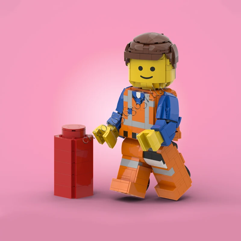 793 pièces MOC Série de figurines TV Emmet Brickhead, Ensembles de modèles de blocs de construction, Briques DIY à assembler, Jouets, Cadeaux pour enfants, Collection et présentation