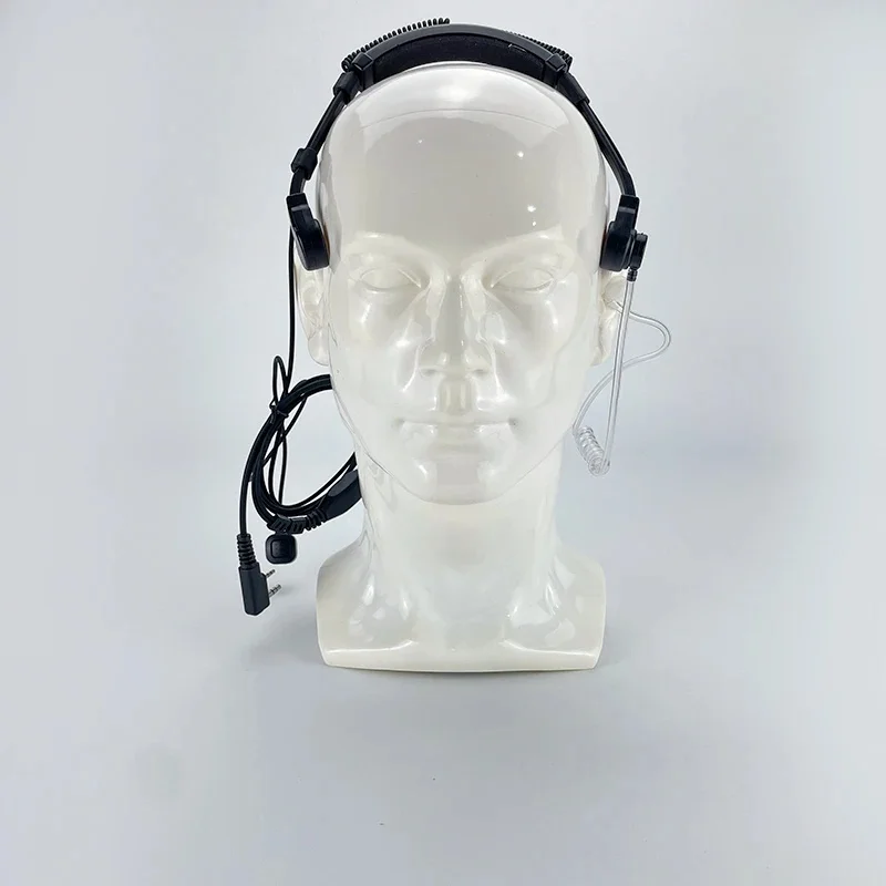 K2 Baofeng Telescopic Throat-Controlled Headband Walkie-Talkie for Quansheng WLN 5R 888S for Air Ducts