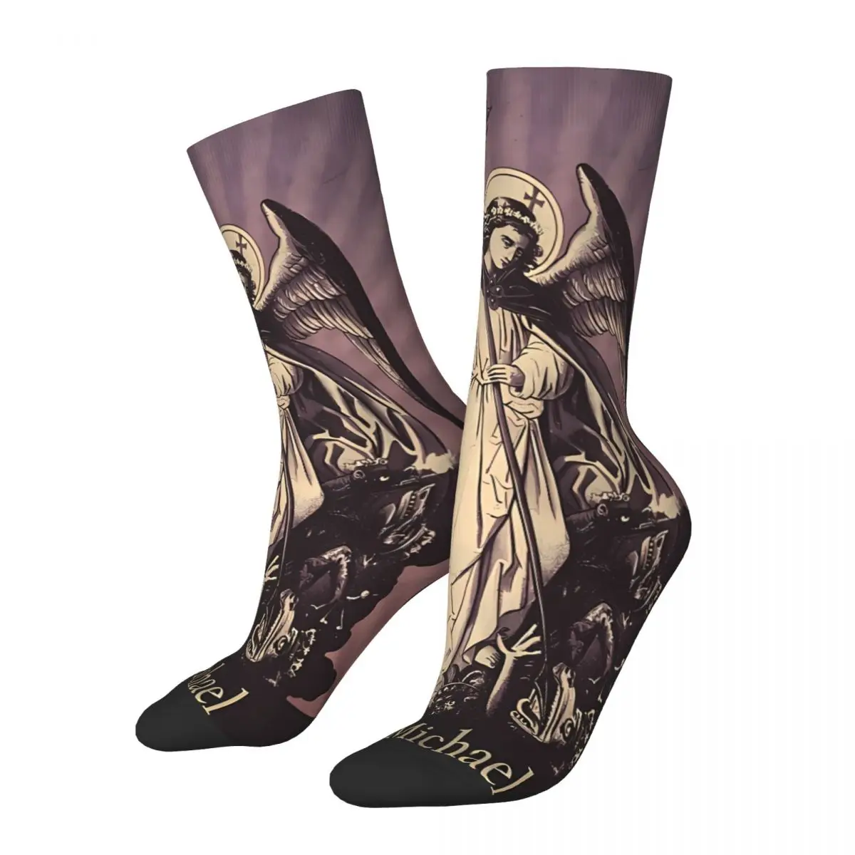 The Archangel Michael Sock Printed Man Polyester