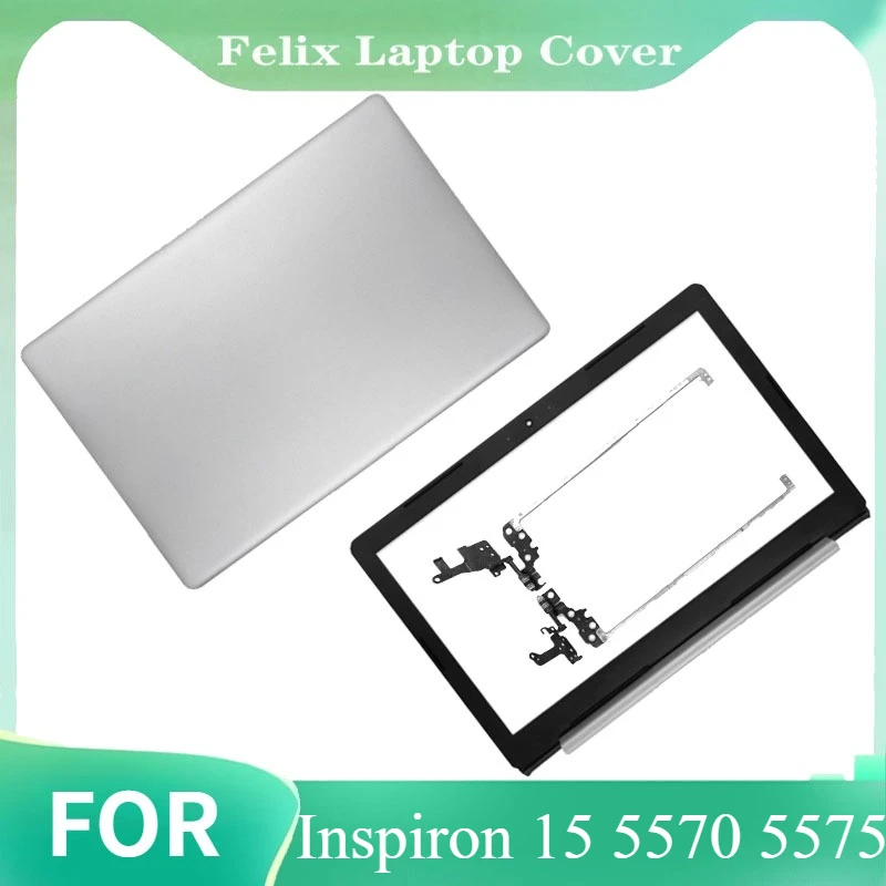 

For Inspiron 15 5570 5575 New Laptop LCD Back Cover/Front Bezel/Hinges silver 02DVTX