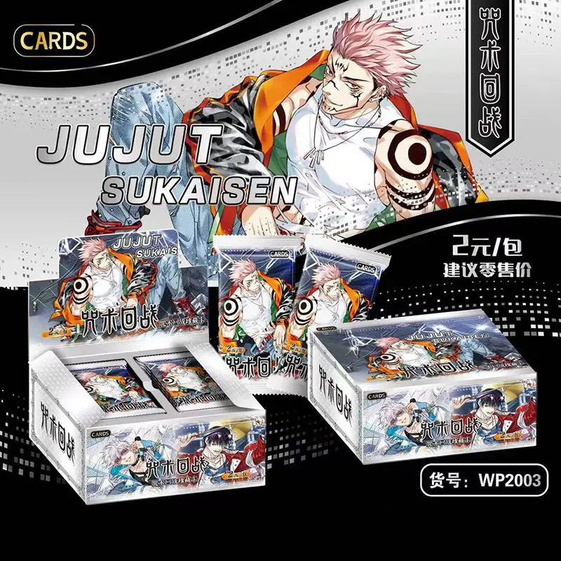 Genuine Jujutsu Kaisen Cards Satoru Gojo & Yuji Itadori Anime Peripherals Rare Shiny Collectible Cards Toys & Gifts