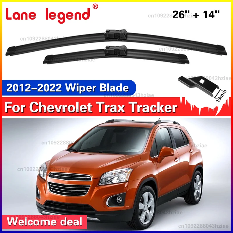 Para Chevrolet Trax Tracker 2012-2022 limpiaparabrisas delantero 2 uds accesorios de ventana de parabrisas 2013 2015 2016 2018 2019